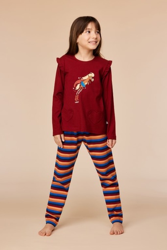Pyjama donkerrood 