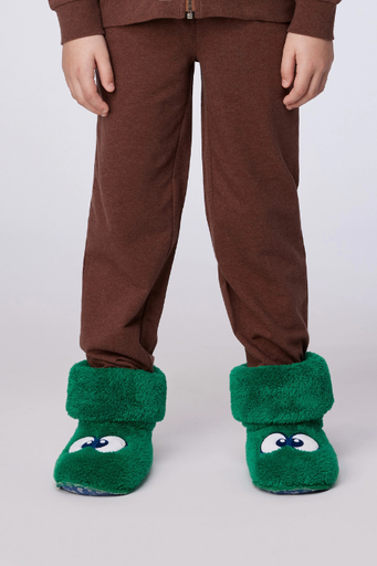 Pantoffels donkergroen 