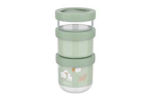Snackbox stack Mio 3-delig little farm 