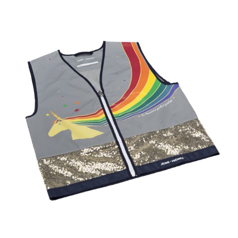 Safety jacket fluohesje unicorn gold 