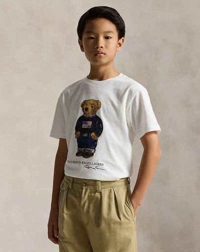 T-shirt (8j-18j) White Core Bear 