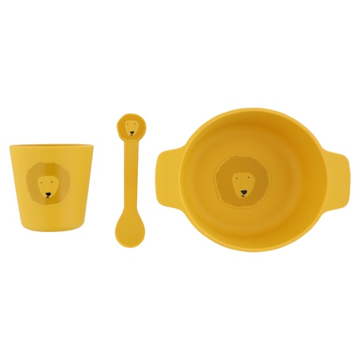 Baby eetset silicone 3-delig mr. lion 