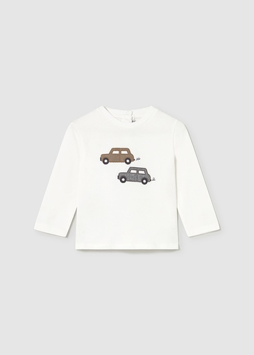 T-shirt met lange mouwen Cream-fog 