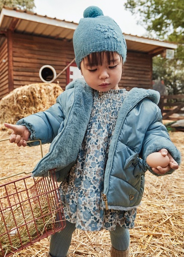 Winterjas omkeerbaar met imitatiebont Blue bell 