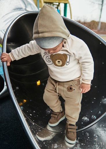 Joggingbroek met zakken Latte 