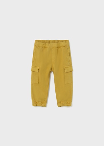 Cargo joggingbroek mustard 