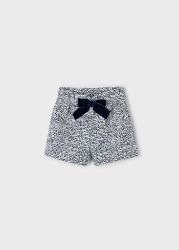 Feestelijk short met velvet strik ocean 