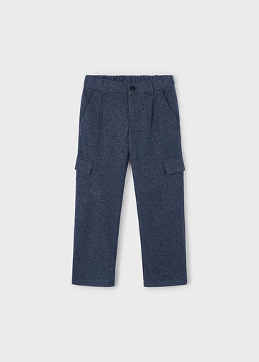 Feestelijke cargo broek navy mix 