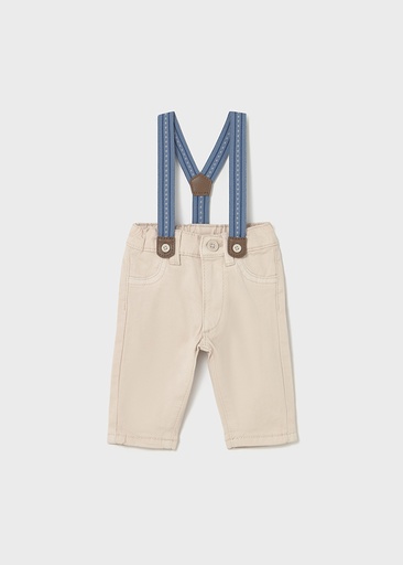Broek met bretellen stone 