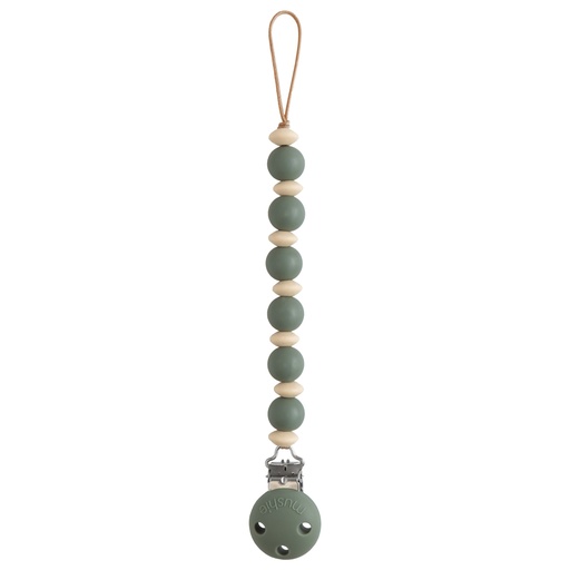 Pacifier clip luna - siliconen fopspeenketting dried thyme 