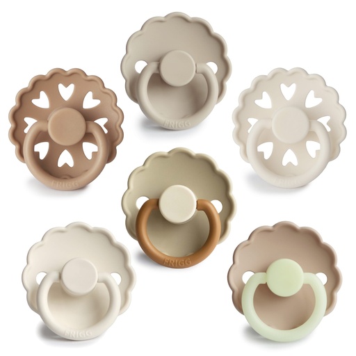 Dummy set silicone (6 pieces) CINNAMON CHARM 