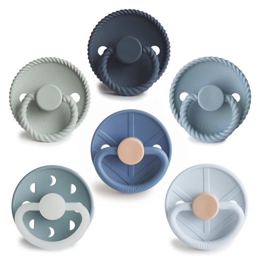 Fopspeen set silicone (6 stuks) ENDLESS SEA 