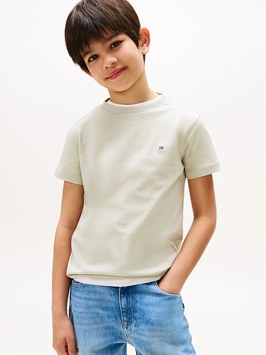 T-shirt met korte mouwen – essential katoen, regular fit Misty Sage 