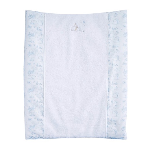 Hoes verzorgingskussen Light blue printed 