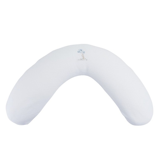 Zwangerschapskussen – Gewafeld White/light blue 
