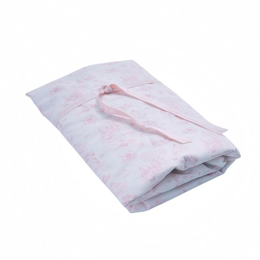 Hoeslaken bed (60x120cm) Pink printed 