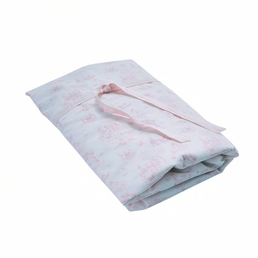 Hoeslaken bed (70x140cm) Pink printed 