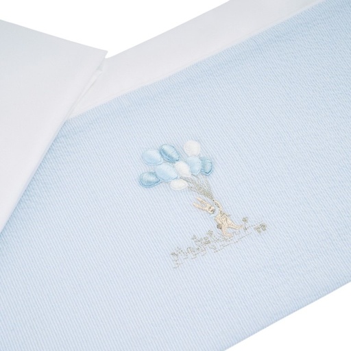 Laken bed en sloop (105x170cm) Light blue 