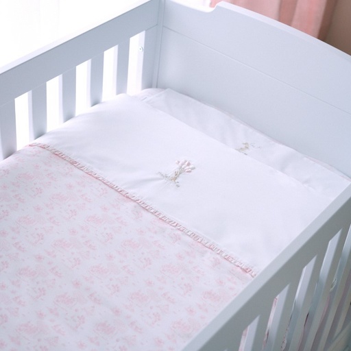 Donsovertrek bed en sloop (100x135cm) Pink printed 