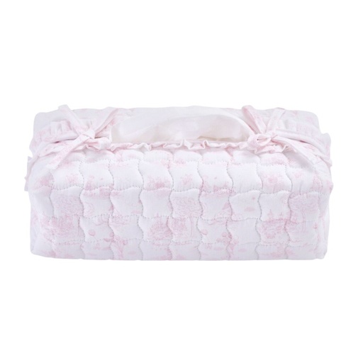 Gedrukt hoes voor Kleenex-doos – Gewatteerd Pink Garden Party Pink Garden Party 