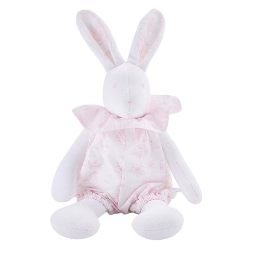 Konijn - 40cm White/pink 