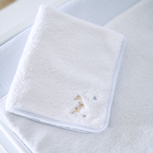 Handdoek verzorgingskussen – Badstof Light blue 