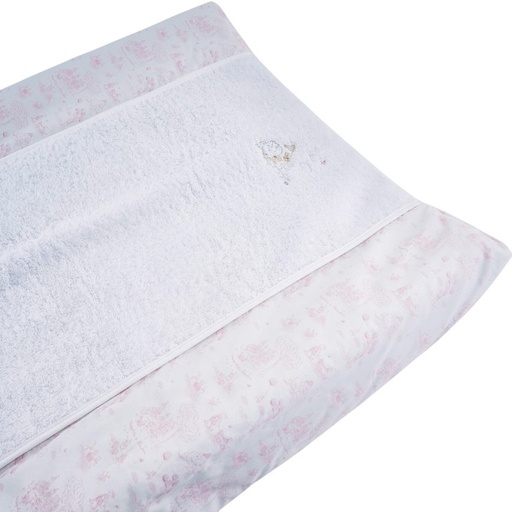 Hoes verzorgingskussen Pink printed 
