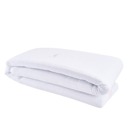 Bedbeschermer 210 cm – Gewafeld H: 23 cm Pink Garden Party 