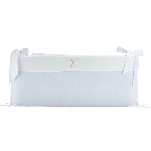 Bedbeschermer 60cm – katoen (60x60x60cm) h:30cm Light blue 
