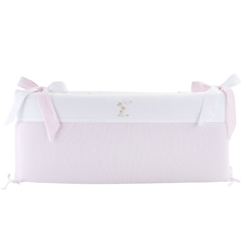 Bedbeschermer 60cm – katoen (60x60x60cm) h:30cm Pink 
