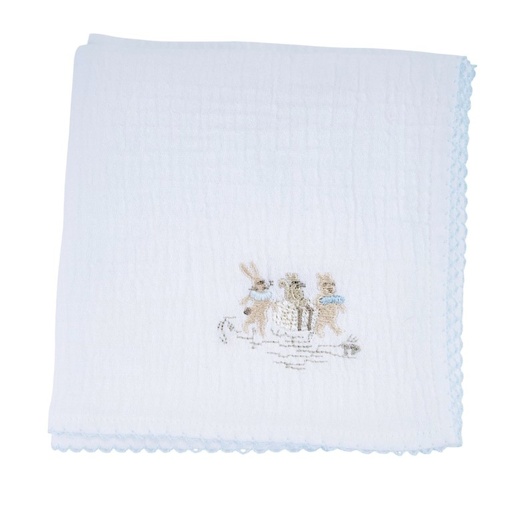Tetradoek Schaap 3 vrienden White/light blue 