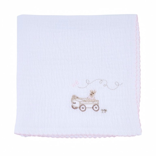 Tetradoek Schaap winkelwagen Pink Garden Party White/pink 