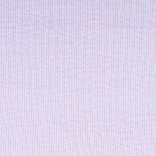 Stof per meter - gestreepte seersucker Pink 