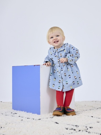 Robe en jean Game Pawns all over light blue 