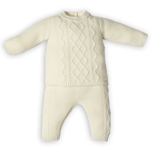 Set of trousers and jumper off white