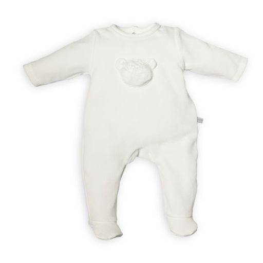 Combinaison bébé ours écru