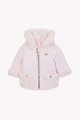 Down jacket pink pâle