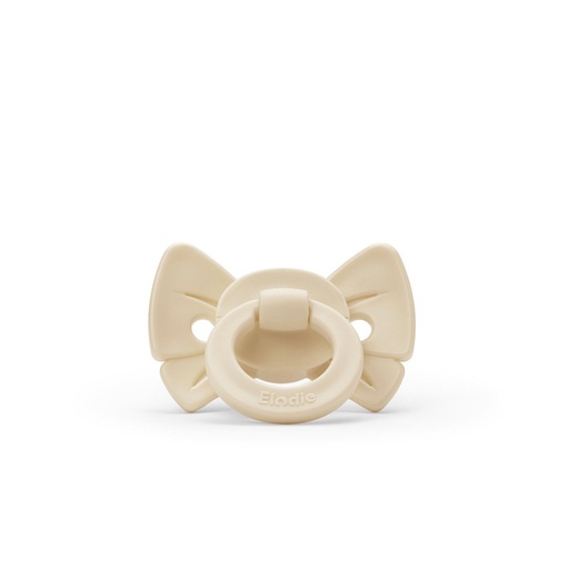 Fopspeen Binky Bow 3m+ silicone Oat White 