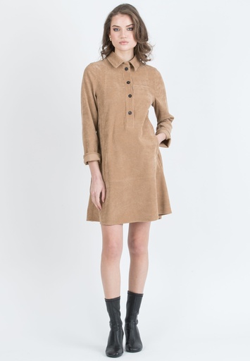 Zwangerschapsjurk Greta camel 