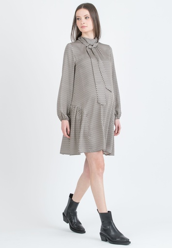 Zwangerschapsjurk Emily F VI black print 