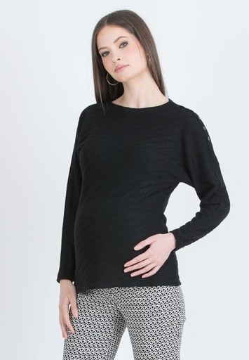 Zwangerschapssweater Wanda black 