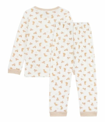 Fluwelen kinderpyjama met luipaardprint MILK/MULTICO 