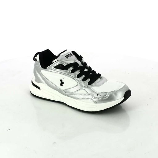 Sneakers Trackster 275 Ps White Nylon/silver Metallic W/ Black Pp 