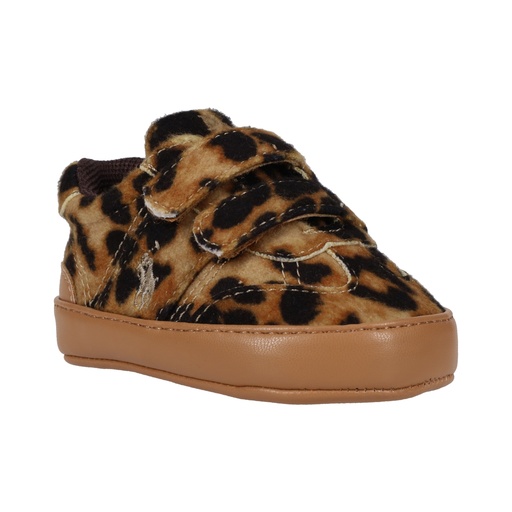 Sneakers Heritage Court III T-Toe Layette LEOPARD HAIR ON HIDE w/ GOLD PP 