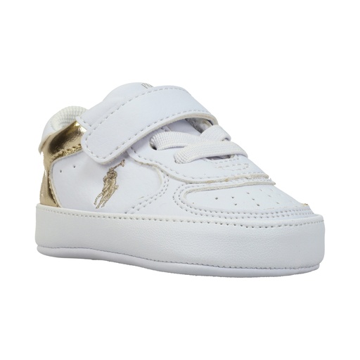 Sneakers Masters Court Ps Layette White Tumbled/gold Metallic W/ Gold Pp 