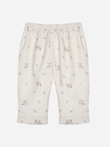 Broek BEIGE FLORAL F25-1 