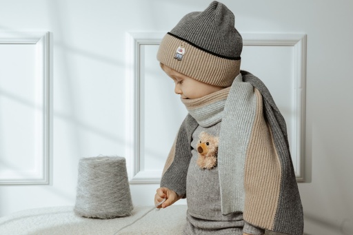 Muts Pops dark gray+dark beige 