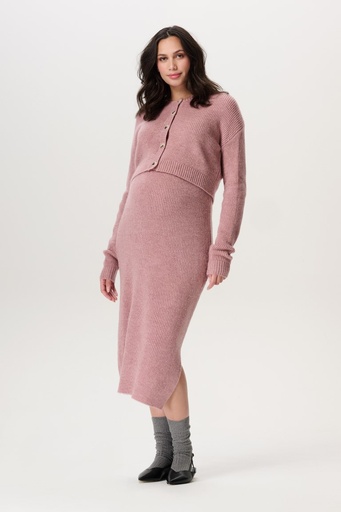 Maternity skirt Risor with slit - over the belly Lilas 