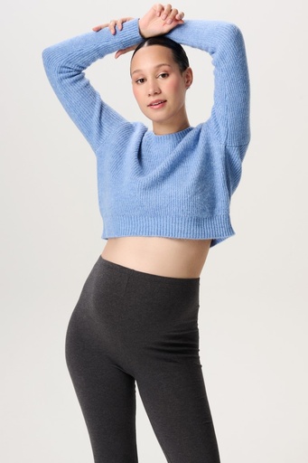 Maternity pullover Greve - long-sleeved knitted jumper cornflower 