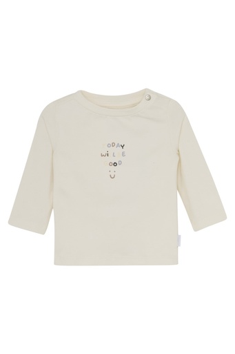 T-shirt Sealy - manches longues en coton biologique Egret 
